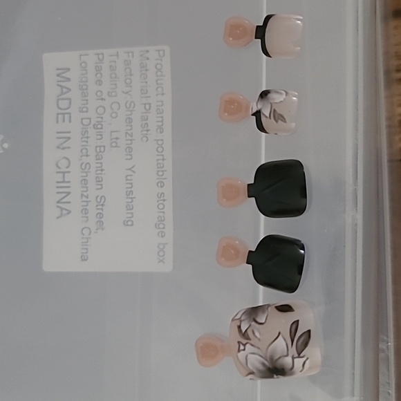 2/$16 Floral French Tip Press On Toenails - Picture 13 of 17